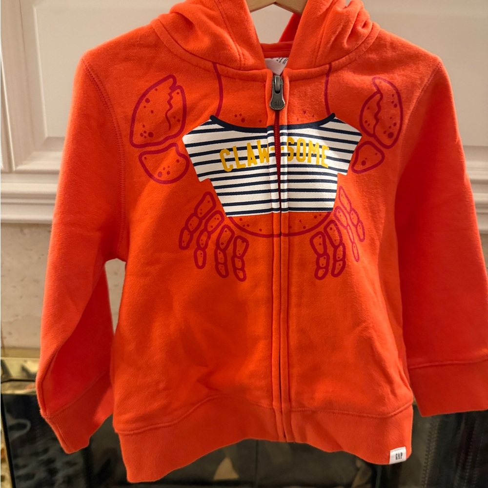 GAP Kids Orange Clawesome Hoodie